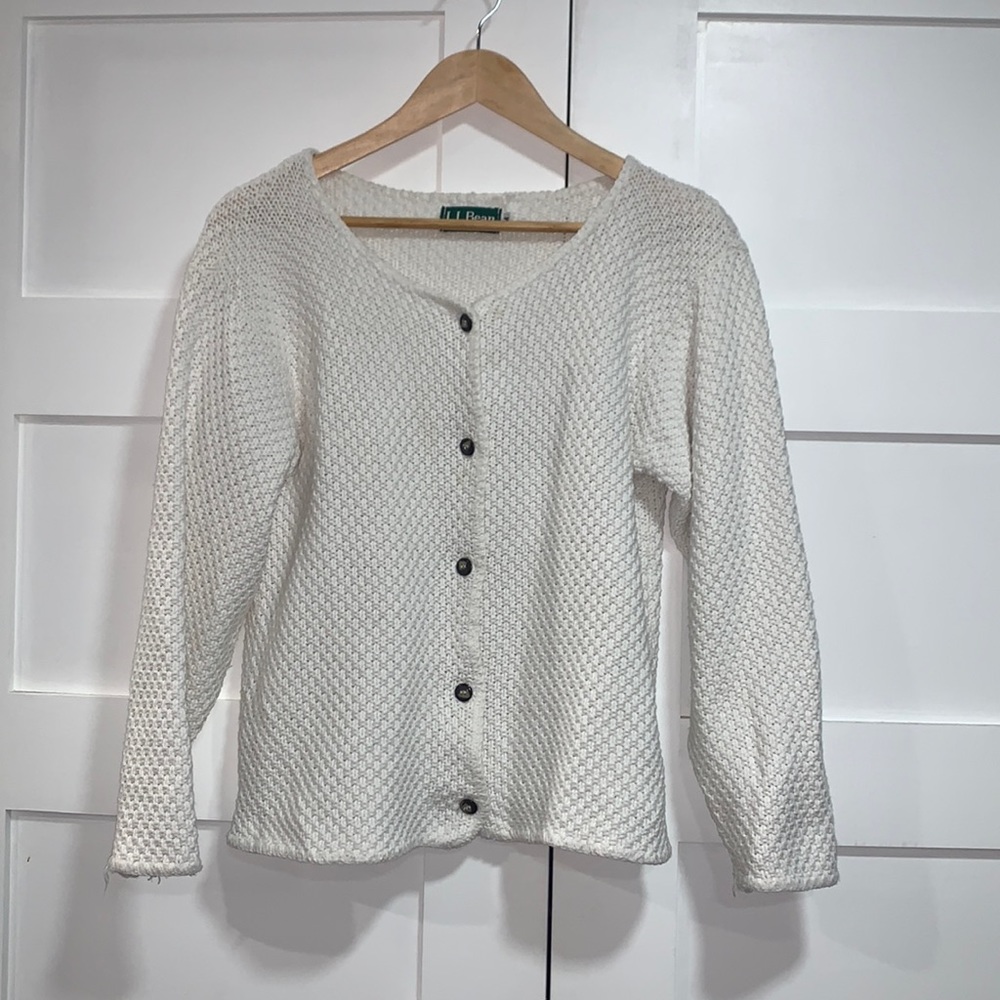 L.L. Bean 100% Cotton Made in USA Sweater Size M